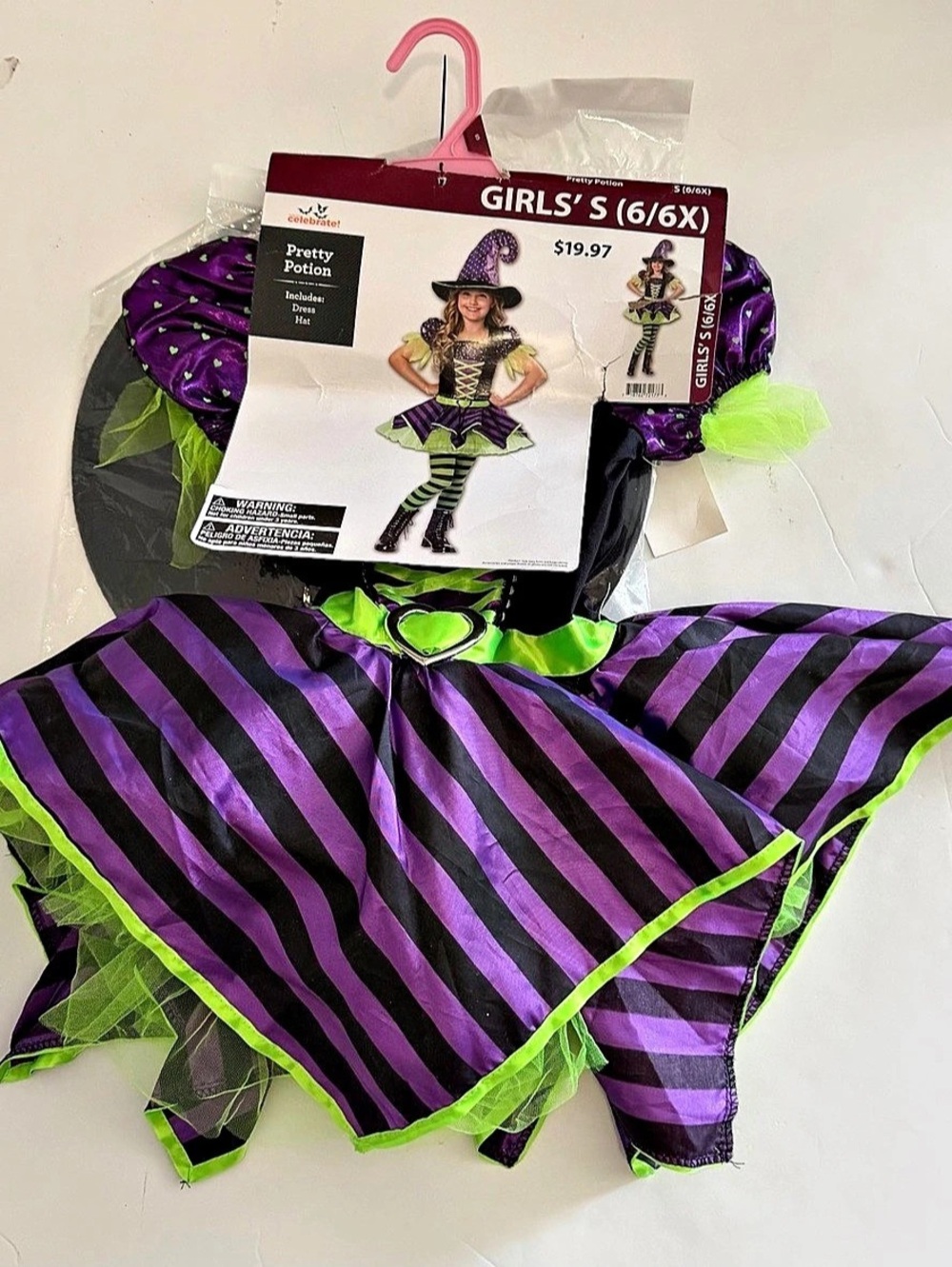 Celebrate! Pretty Potion! Girls Halloween Costume Size Small NWT